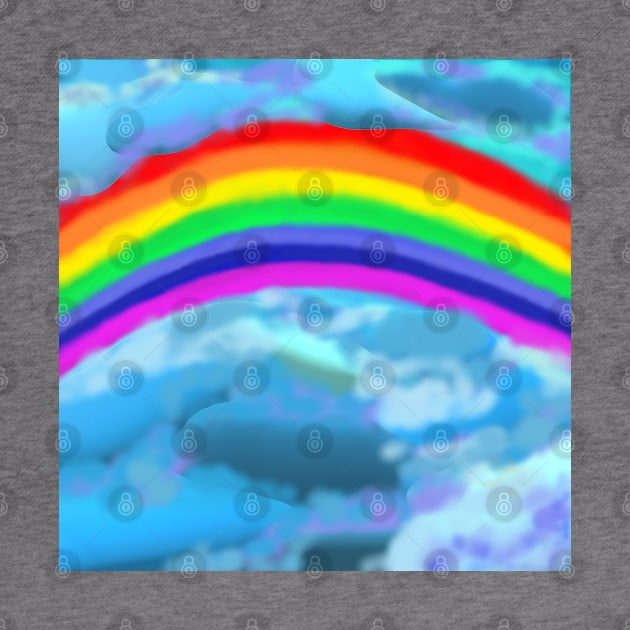 Rainbow Breaking Through Clouds by Art By LM Designs 